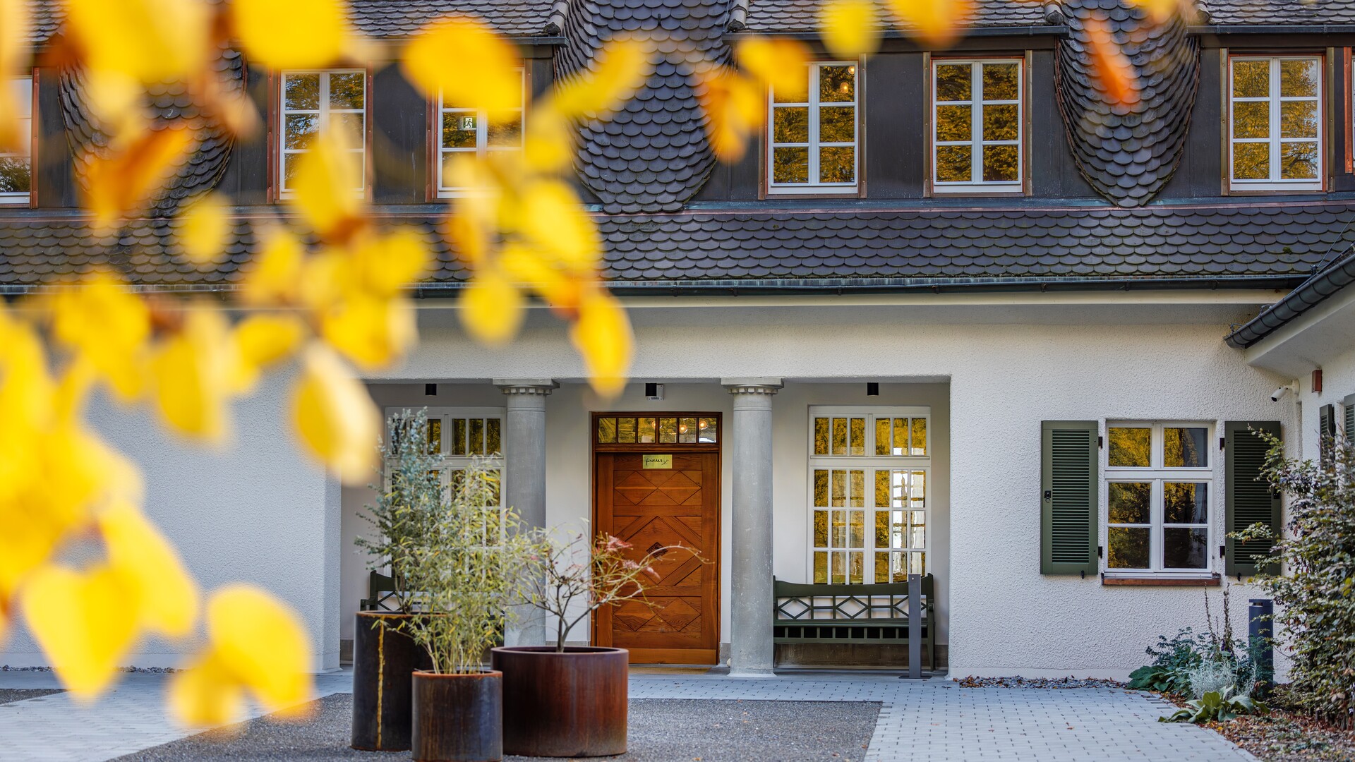 Villa Gminder in autumn at Seegut Zeppelin