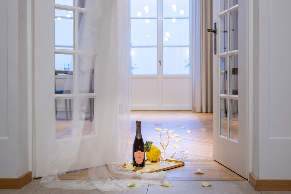 Wedding celebration setting at Seegut Zeppelin