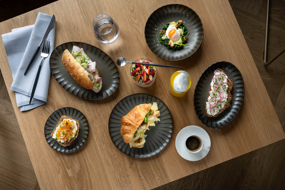 Breakfast served at Seegut Zeppelin