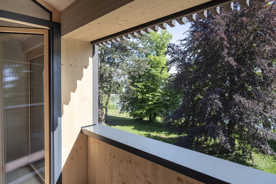 Parkzimmer Ausblick mit Seeblick vom Balkon, Seegut Zeppelin