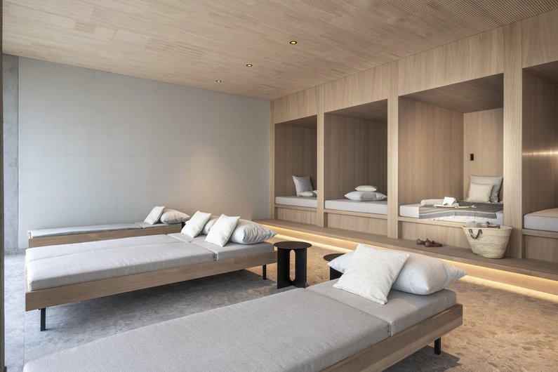 Relaxation area in the Garten Spa at Seegut Zeppelin